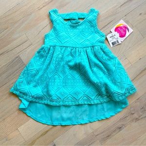 Lace Turquoise Dress | Size: 12 Months